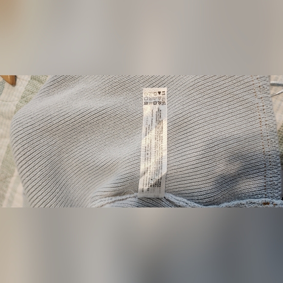 NWT Zara Open Back Knit Sweater Overall Dress Baby Blue Medium - Picture 6 of 6